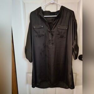 Brown button down shirt